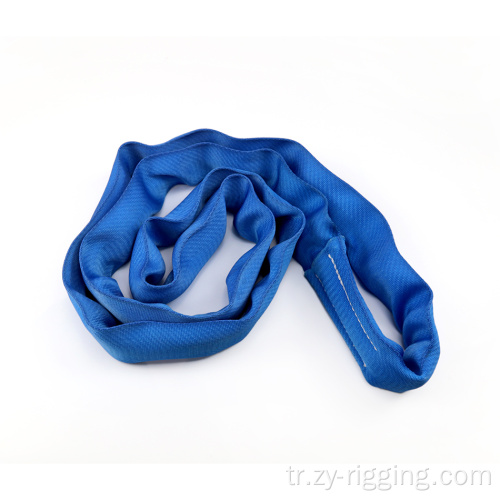8ton kaldırma polyester askı mavi yuvarlak askı kemeri